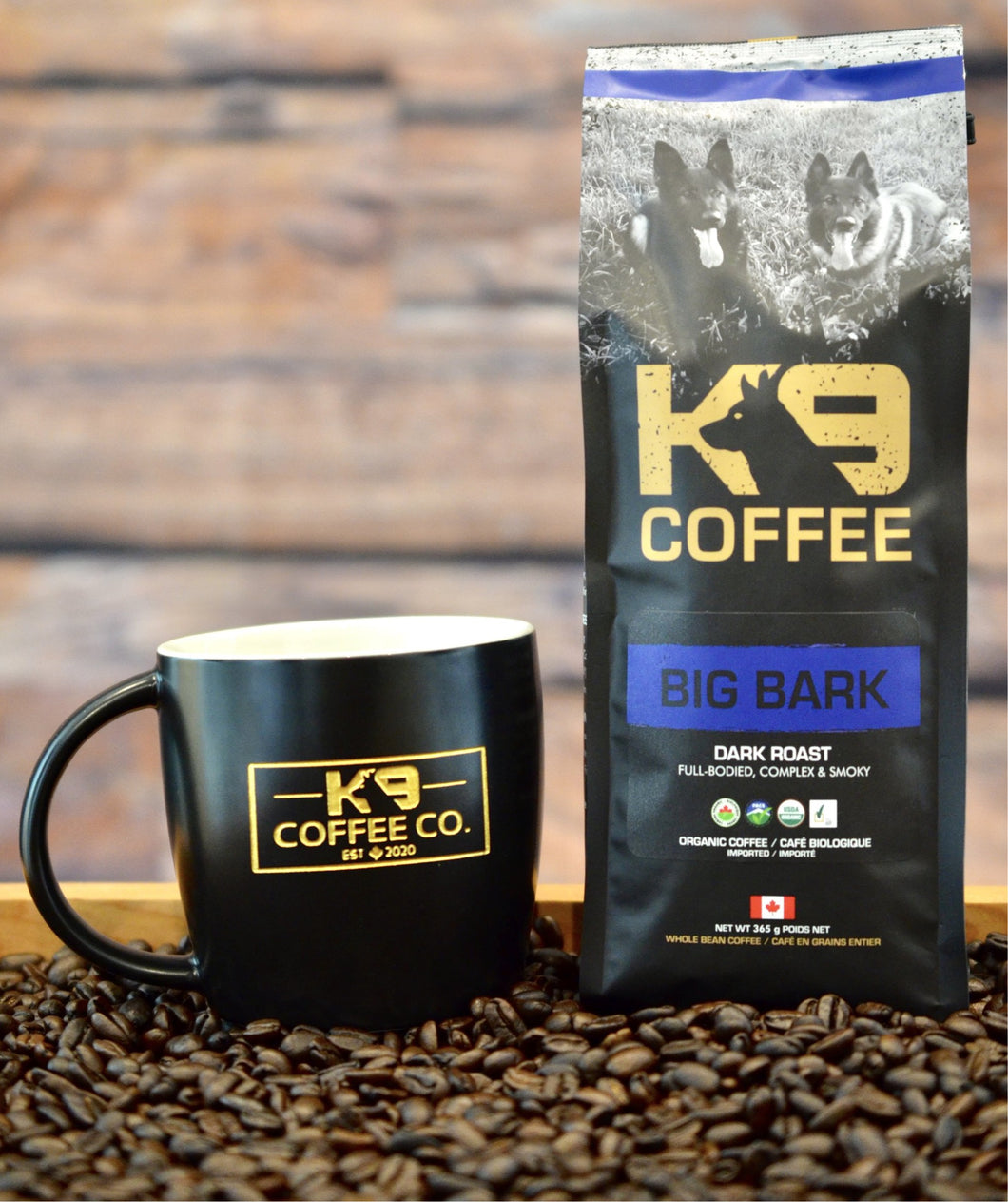 K9 Coffee Co Support Retired Legends Big Bark Dark Roast