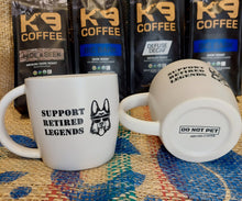 Load image into Gallery viewer, Classic Logo Support Retired Legends Ceramic Mug - White