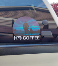 Load image into Gallery viewer, Car Window Decal "Guardians of the Night - K9 Coffee"