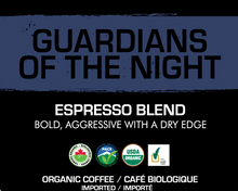 Load image into Gallery viewer, K9 Coffee GUARDIANS of the NIGHT Organic Espresso Roast