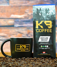 Load image into Gallery viewer, K9 Coffee DEFUSE DECAF Medium Roast Organic Coffee