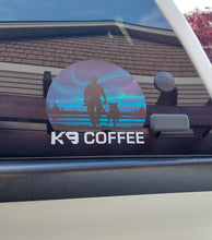 Load image into Gallery viewer, Car Window Decal &quot;Guardians of the Night - K9 Coffee&quot;
