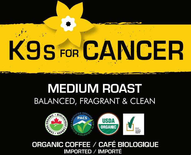 K9 Coffee  K9s FOR CANCER Medium Roast Organic Coffee