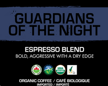 Load image into Gallery viewer, K9 Coffee GUARDIANS of the NIGHT Organic Espresso Roast
