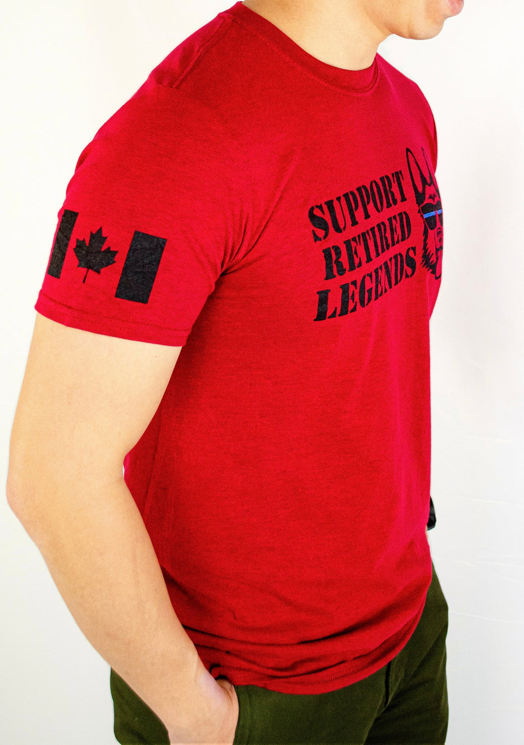 The Canadian Legends Tee -  Heather Red