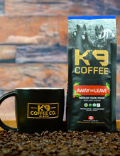 Load image into Gallery viewer, K9 Coffee AWAY ON LEAVE Holiday Edition Medium/Dark Roast Organic Coffee
