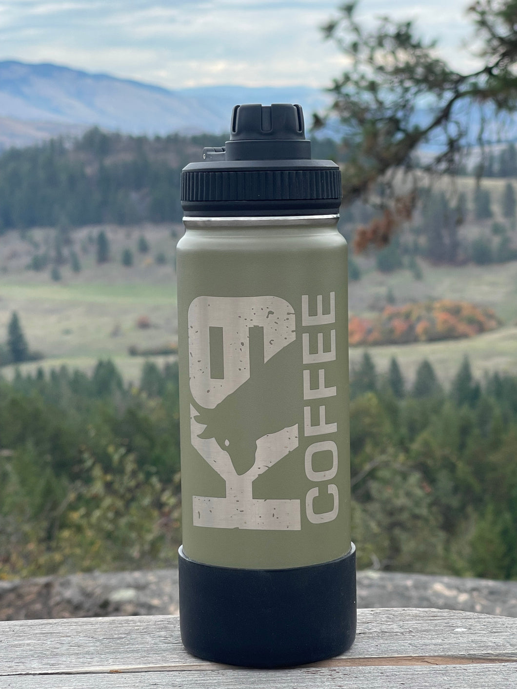 The Legends Tactical Water Bottle 18 oz - Military Green