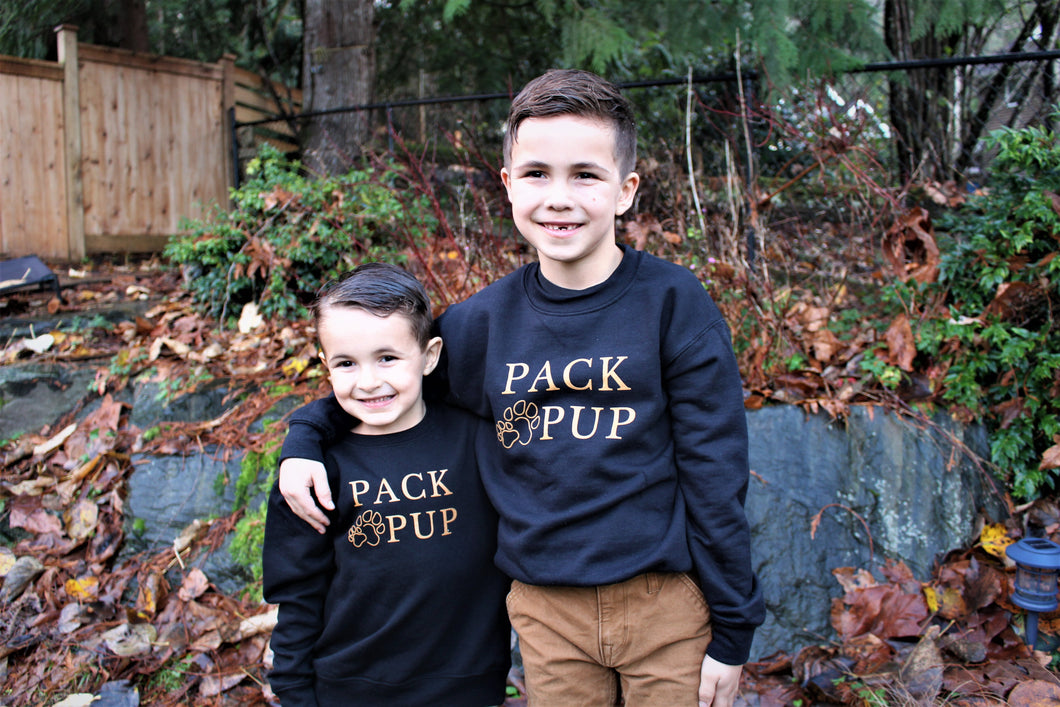 Pack Pup Crewneck Sweatshirt - Black